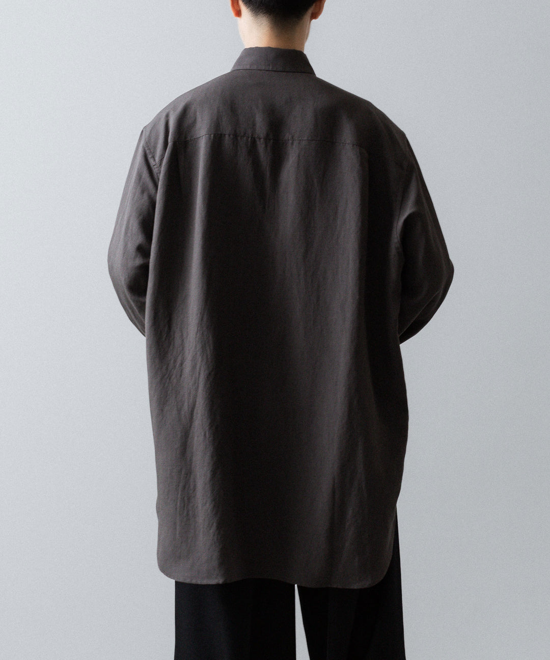 ssstein(シュタイン)のRAYON/LINEN OVERSIZED DOWN PAT SHIRT - CHARCOALの公式通販サイトsession福岡セレクトショップ