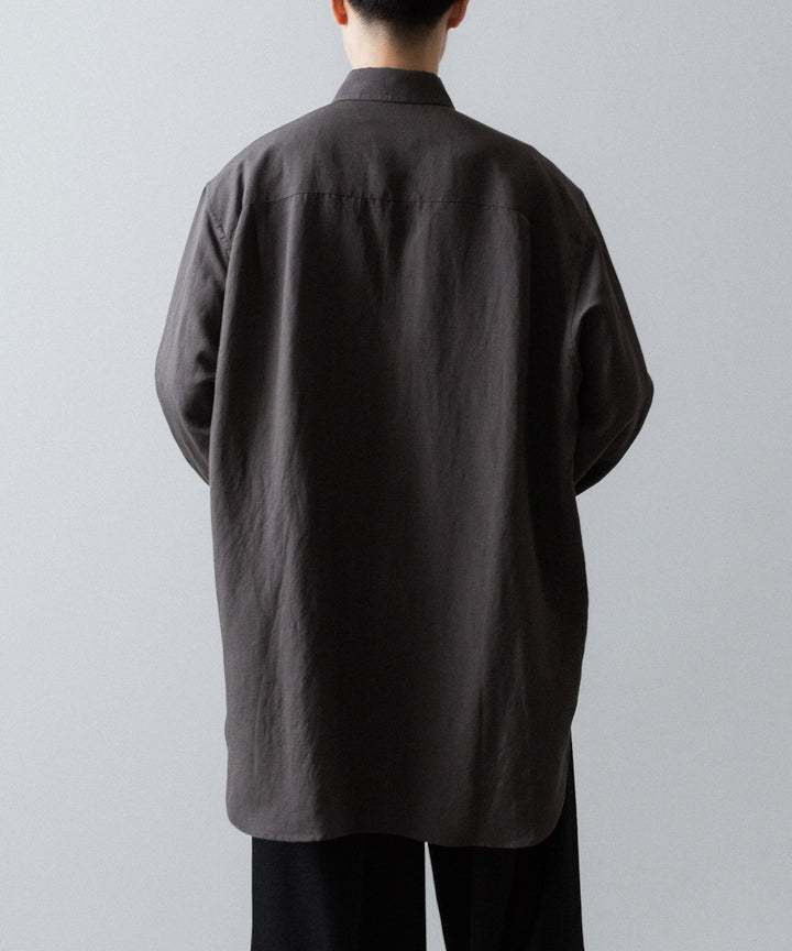 ssstein(シュタイン)のRAYON/LINEN OVERSIZED DOWN PAT SHIRT - CHARCOALの公式通販サイトsession福岡セレクトショップ