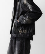 画像をギャラリービューアに読み込む, SUBLATIONS サブレーションズのRUSTY SATIN SPORTS JACKETのBLACK 公式通販サイトsession福岡セレクトショップ
