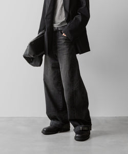 ssstein(シュタイン)の24AWコレクション DEFORMATION WIDE DENIM JEANS - BLACK 公式通販サイトsession福岡セレクトショップ