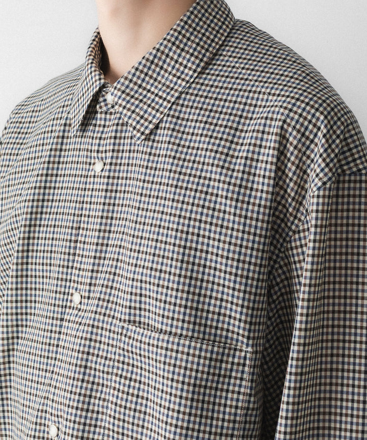 phebus- フィーバスのWOOL POLY TROPICAL SHIRTのMULTI GINGHAM公式通販サイトsession福岡セレクトショップ