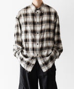 画像をギャラリービューアに読み込む, CODA -コーダのBEIGE GREY CHECKED WASHED THRASHED STRUCTURED SHIRTのBEIGE GREY CHECK公式通販サイトsession福岡セレクトショップ
