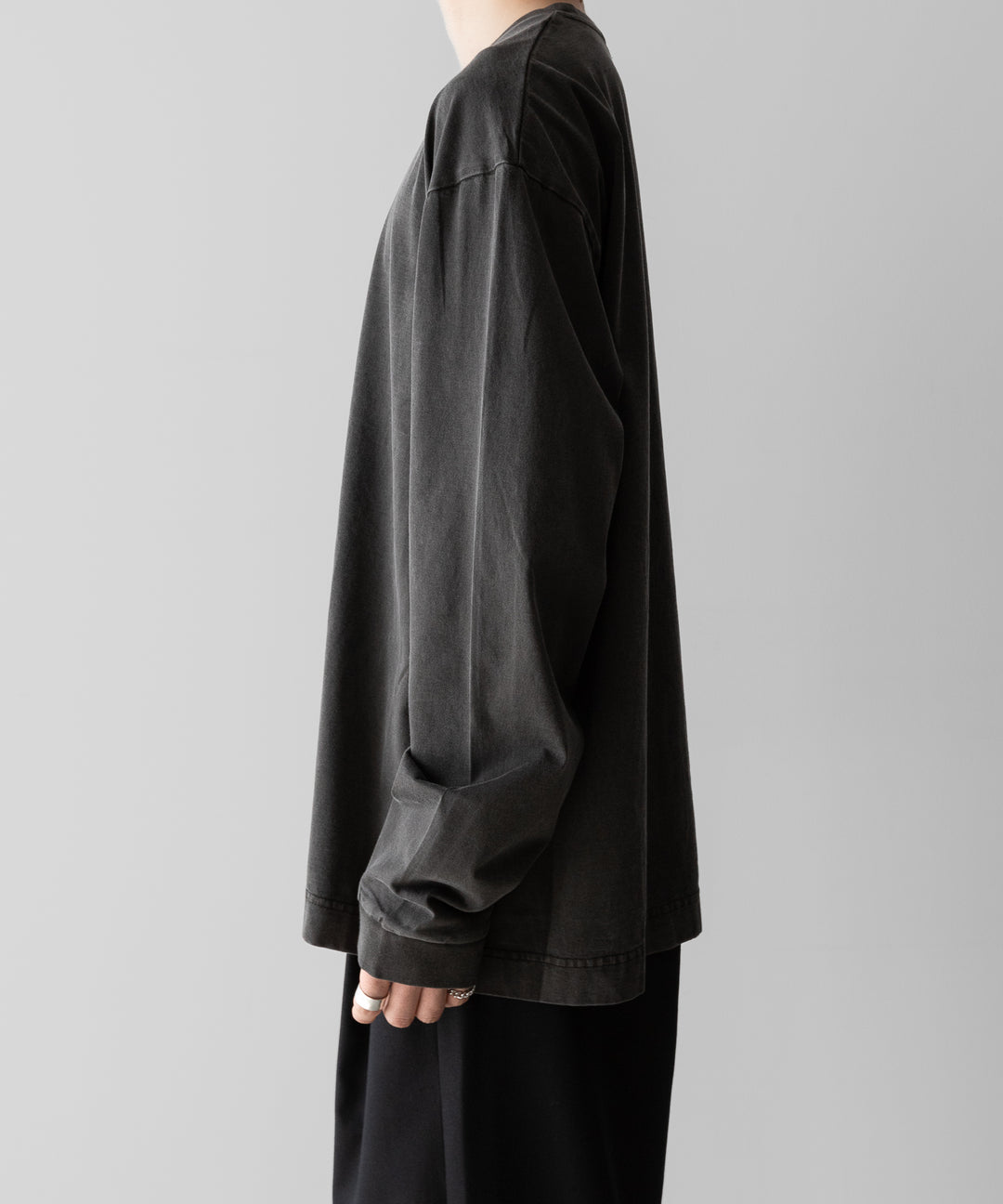 KANEMASA PHIL.-カネマサフィル36G LOW TWIST GARMENT DYE L/S TEEのCHARCOAL PIGMENT公式通販サイトsession福岡セレクトショップ