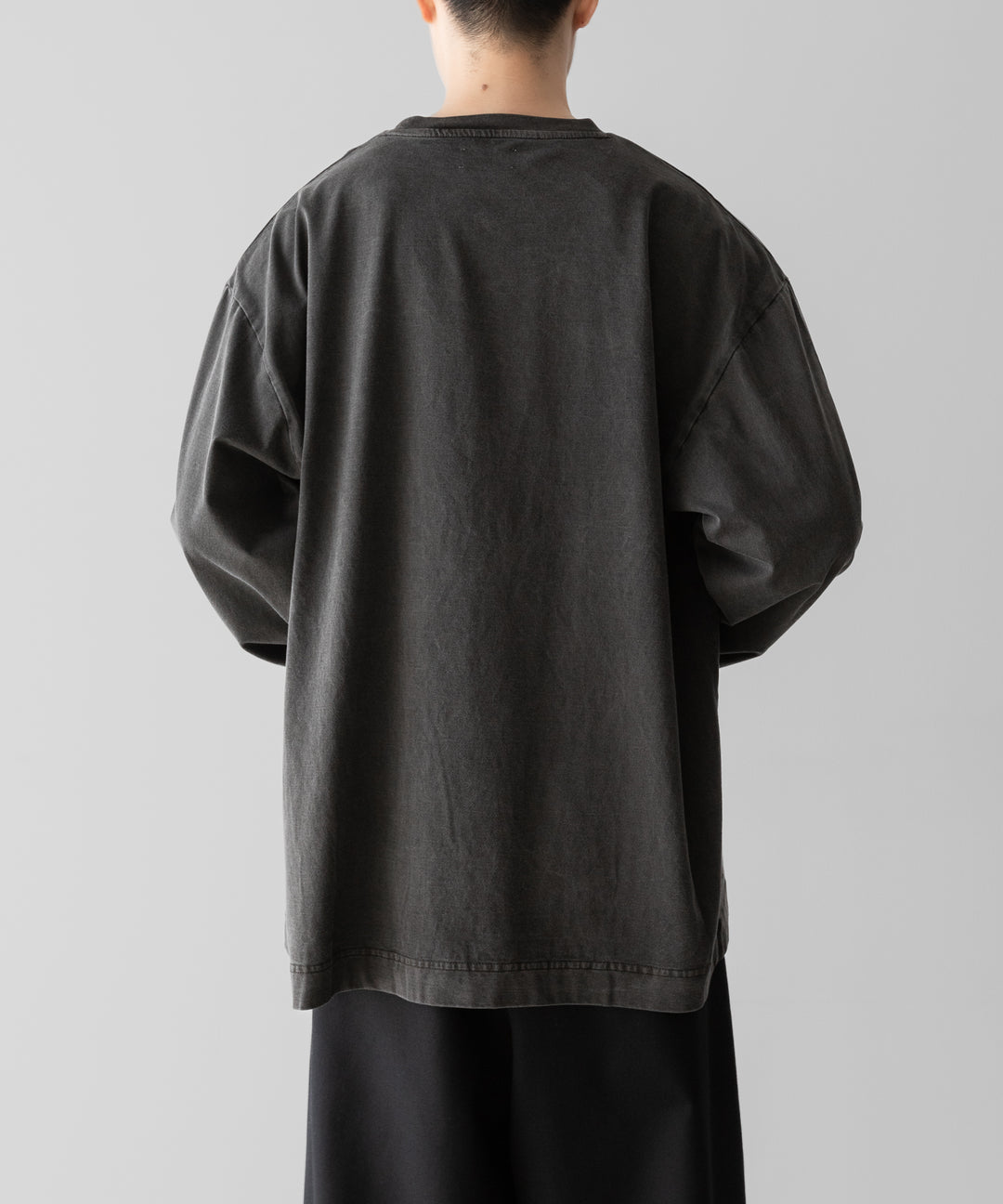 KANEMASA PHIL.-カネマサフィル36G LOW TWIST GARMENT DYE L/S TEEのCHARCOAL PIGMENT公式通販サイトsession福岡セレクトショップ