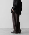【ANTHEM A】POWDERY VISCOSE NO-BRAINER PANTS - BROWN