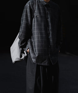 【KANEMASA PHIL.】カネマサのジャージーチャックシャツ FLANNEL CHECK JERSEY SHIRT - WP CHA 公式通販session福岡セレクトショップ