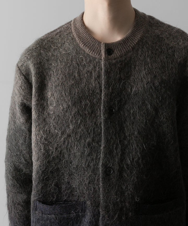 ssstein(シュタイン)の24AWコレクション GRADATION MOHAIR KNIT CARDIGAN - NAVY KHAKI GRADATION 公式通販サイトsession福岡セレクトショップ