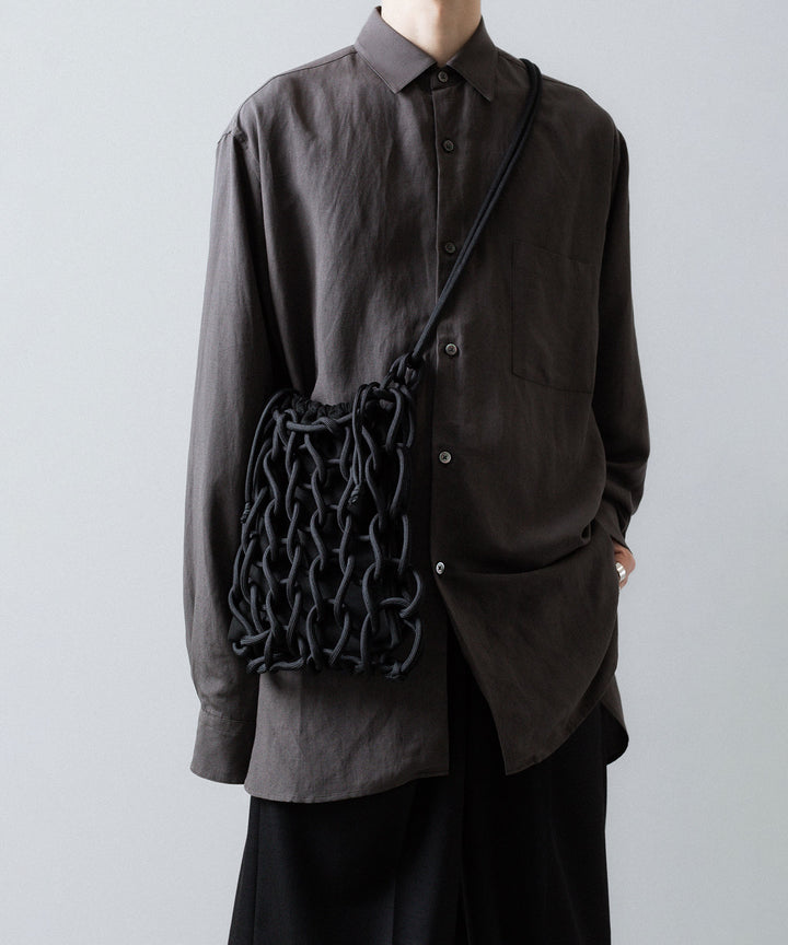 ssstein(シュタイン)のRAYON/LINEN OVERSIZED DOWN PAT SHIRT - CHARCOALの公式通販サイトsession福岡セレクトショップ