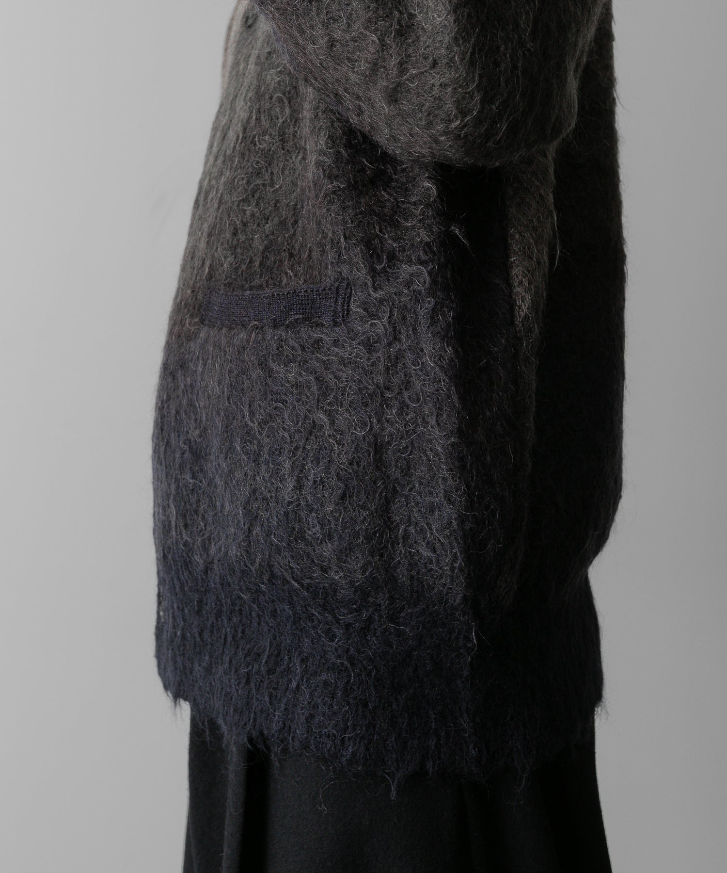 ssstein(シュタイン)の24AWコレクション GRADATION MOHAIR KNIT CARDIGAN - NAVY KHAKI GRADATION 公式通販サイトsession福岡セレクトショップ