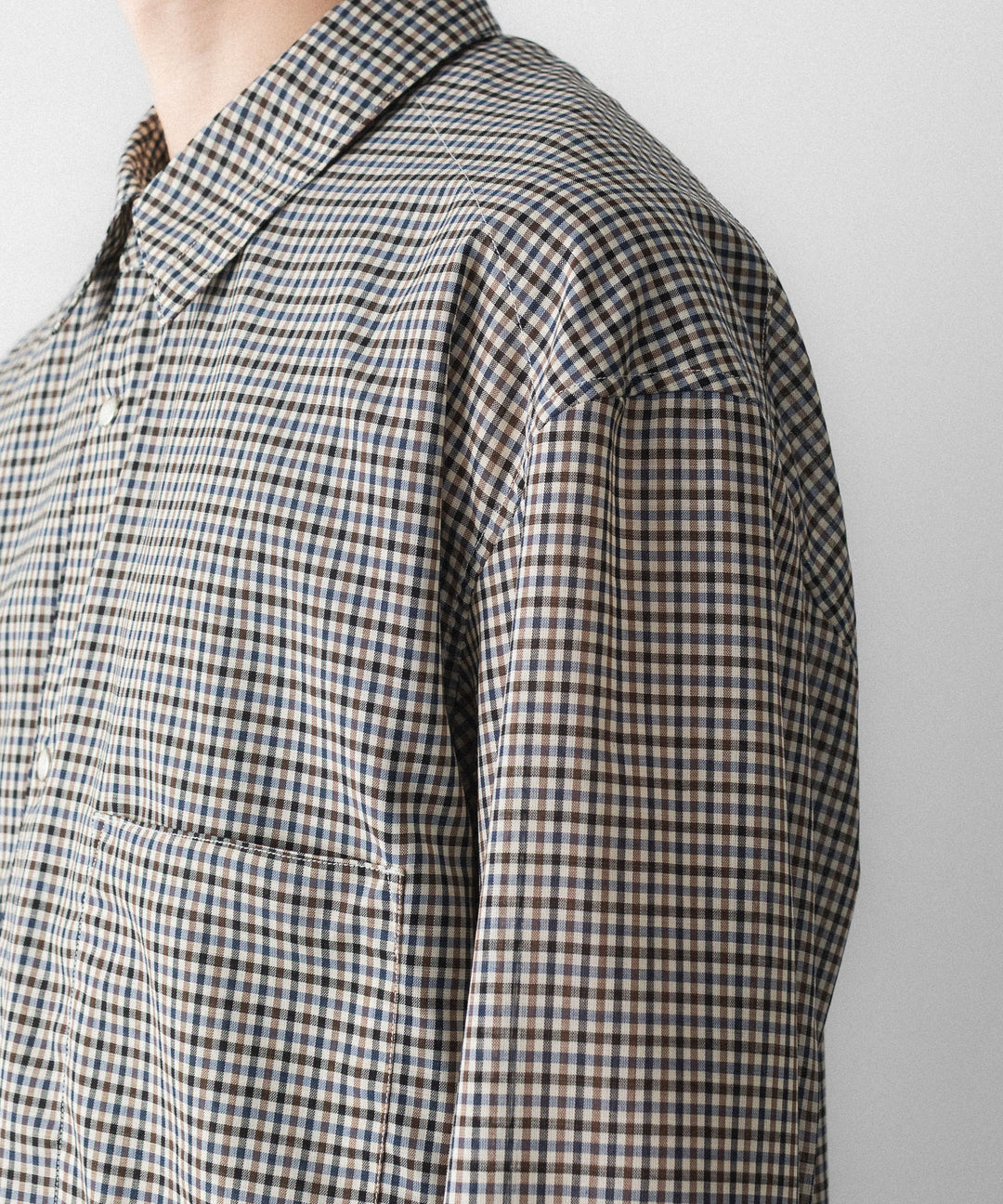 phebus- フィーバスのWOOL POLY TROPICAL SHIRTのMULTI GINGHAM公式通販サイトsession福岡セレクトショップ
