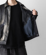 画像をギャラリービューアに読み込む, SUBLATIONS サブレーションズのRUSTY SATIN SPORTS JACKETのBLACK 公式通販サイトsession福岡セレクトショップ
