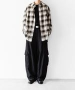 画像をギャラリービューアに読み込む, CODA -コーダのBEIGE GREY CHECKED WASHED THRASHED STRUCTURED SHIRTのBEIGE GREY CHECK公式通販サイトsession福岡セレクトショップ
