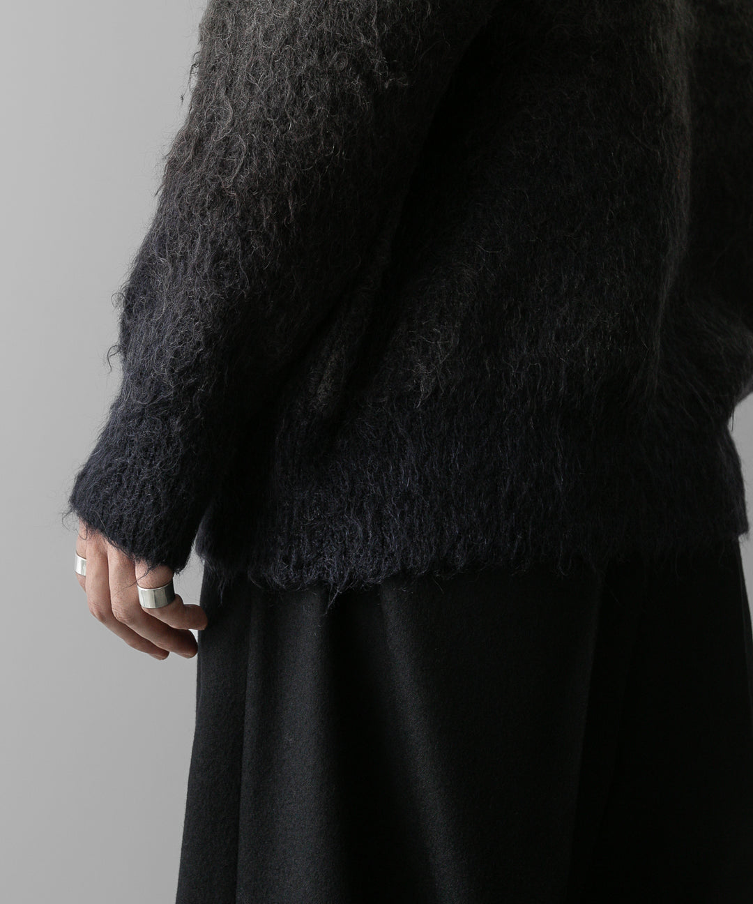 ssstein(シュタイン)の24AWコレクション GRADATION MOHAIR KNIT CARDIGAN - NAVY KHAKI GRADATION 公式通販サイトsession福岡セレクトショップ