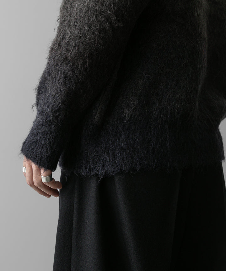 ssstein(シュタイン)の24AWコレクション GRADATION MOHAIR KNIT CARDIGAN - NAVY KHAKI GRADATION 公式通販サイトsession福岡セレクトショップ