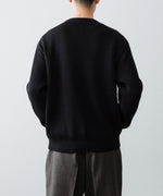 画像をギャラリービューアに読み込む, INTÉRIM - インテリムのWOOL SILK CASHMERE DEAD STOCK YARN DOUBLE RIB CREW SWEATERのBLACK公式通販サイトsession福岡セレクトショップ
