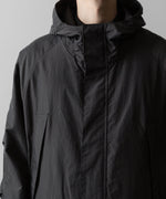 画像をギャラリービューアに読み込む, ssstein(シュタイン)の24AWコレクション NYLON TWILL HOODED ZIP UP JACKET - CHARCOAL 公式通販サイトsession福岡セレクトショップ
