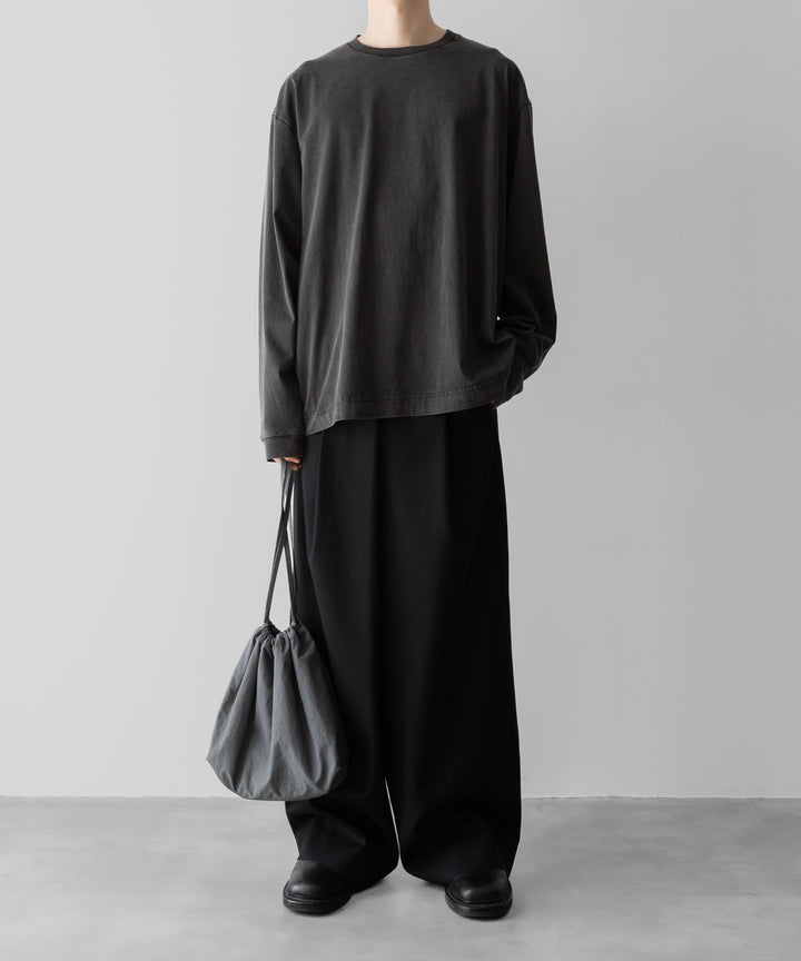 KANEMASA PHIL.-カネマサフィル36G LOW TWIST GARMENT DYE L/S TEEのCHARCOAL PIGMENT公式通販サイトsession福岡セレクトショップ