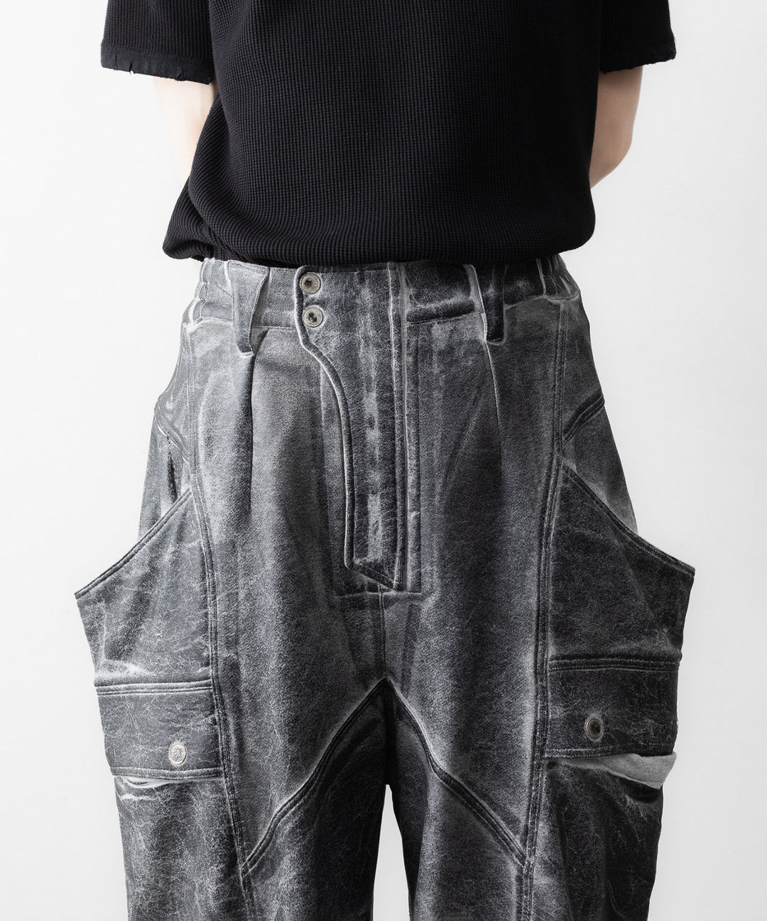 SUBLATIONS サブレーションズのCRACKING COATED BANANA CUTTING PANTSのHEATHER GRAY BASE 公式通販サイトsession福岡セレクトショップ