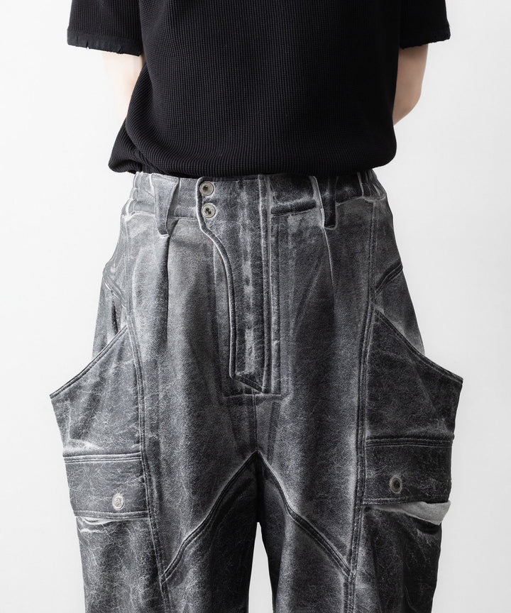 SUBLATIONS サブレーションズのCRACKING COATED BANANA CUTTING PANTSのHEATHER GRAY BASE 公式通販サイトsession福岡セレクトショップ