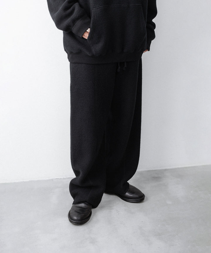 【phebus】REVERSIBLE JERSEY PANTS - BLACK