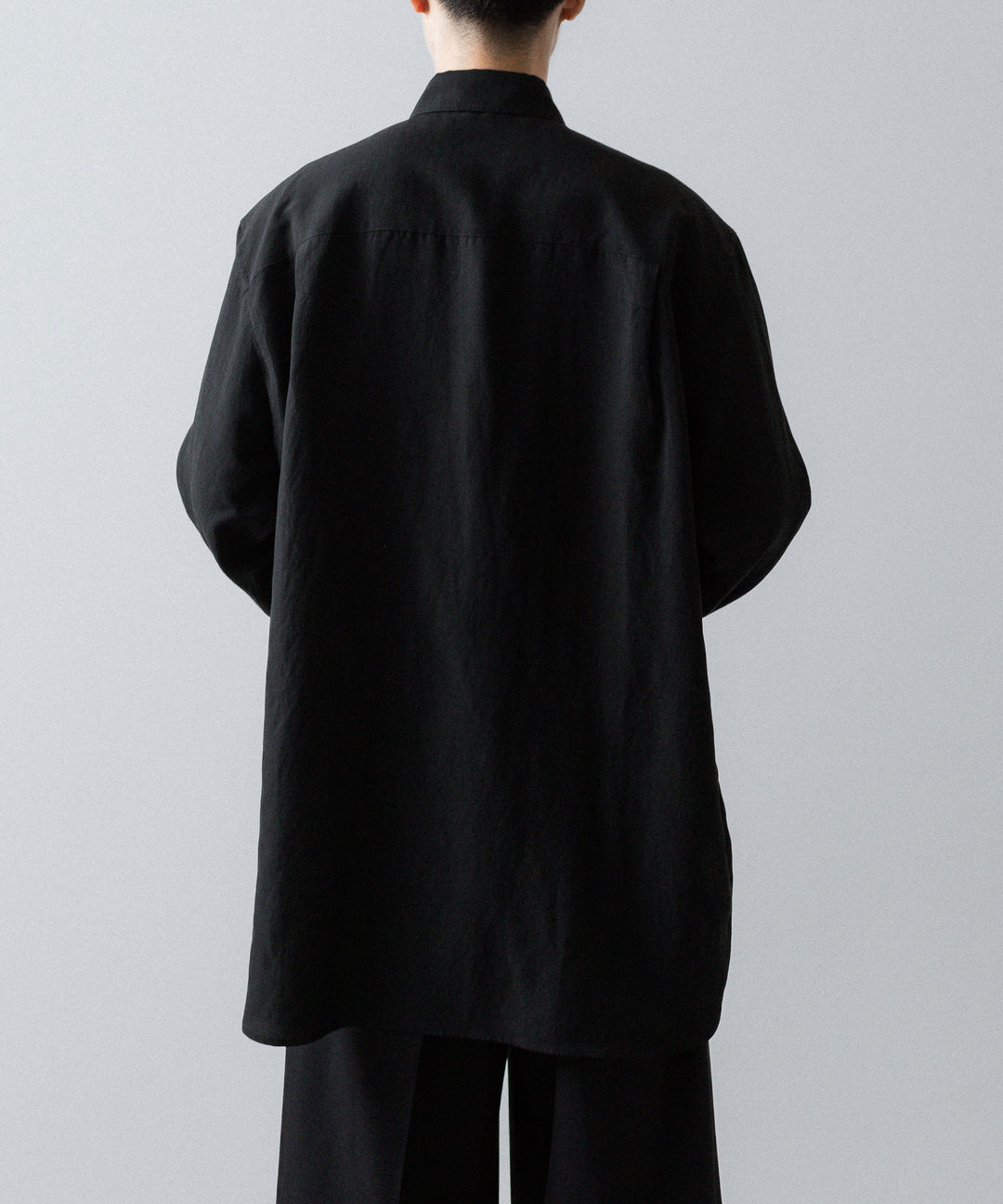 ssstein(シュタイン)のRAYON/LINEN OVERSIZED DOWN PAT SHIRT - BLACKの公式通販サイトsession福岡セレクトショップ