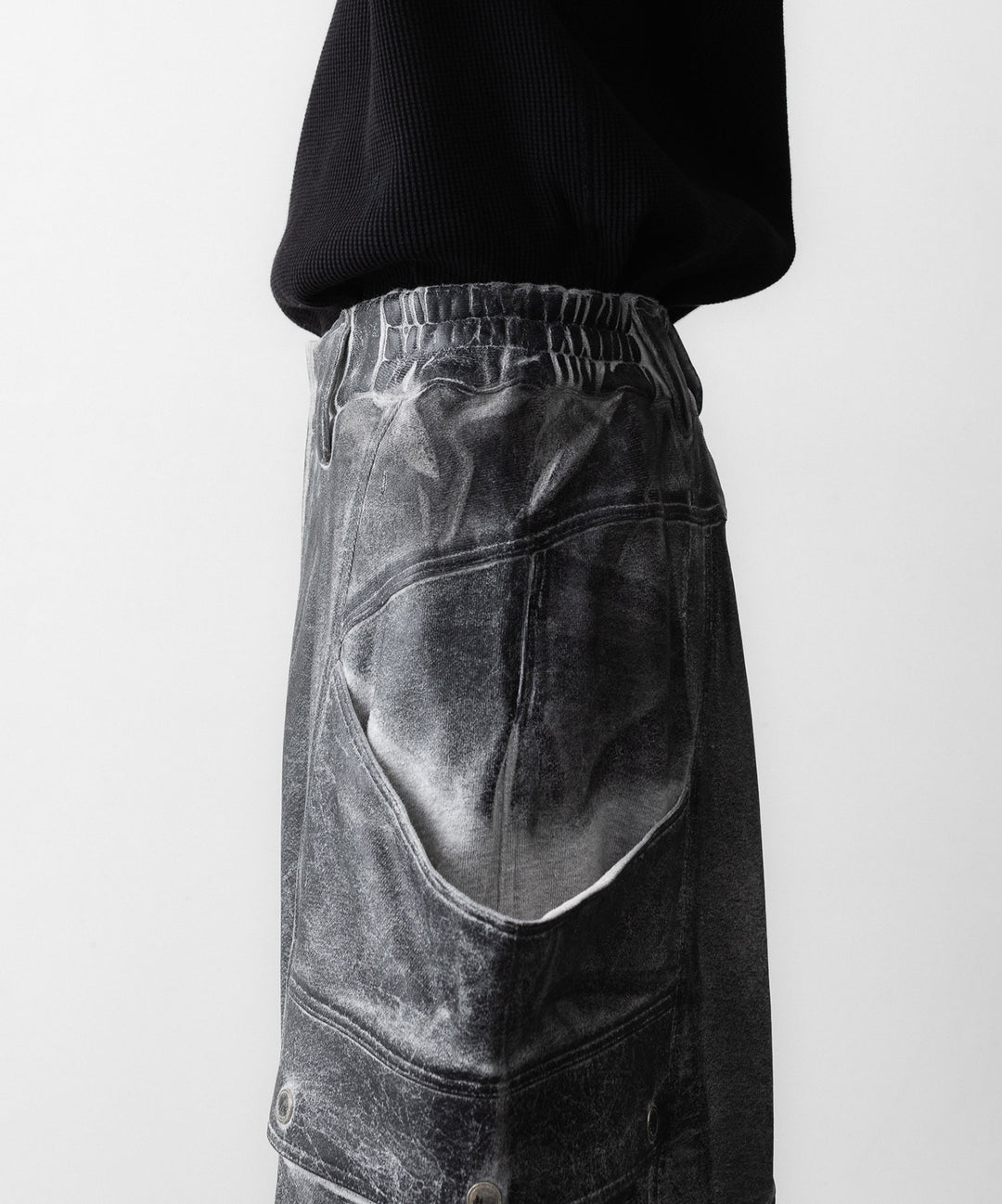 SUBLATIONS サブレーションズのCRACKING COATED BANANA CUTTING PANTSのHEATHER GRAY BASE 公式通販サイトsession福岡セレクトショップ