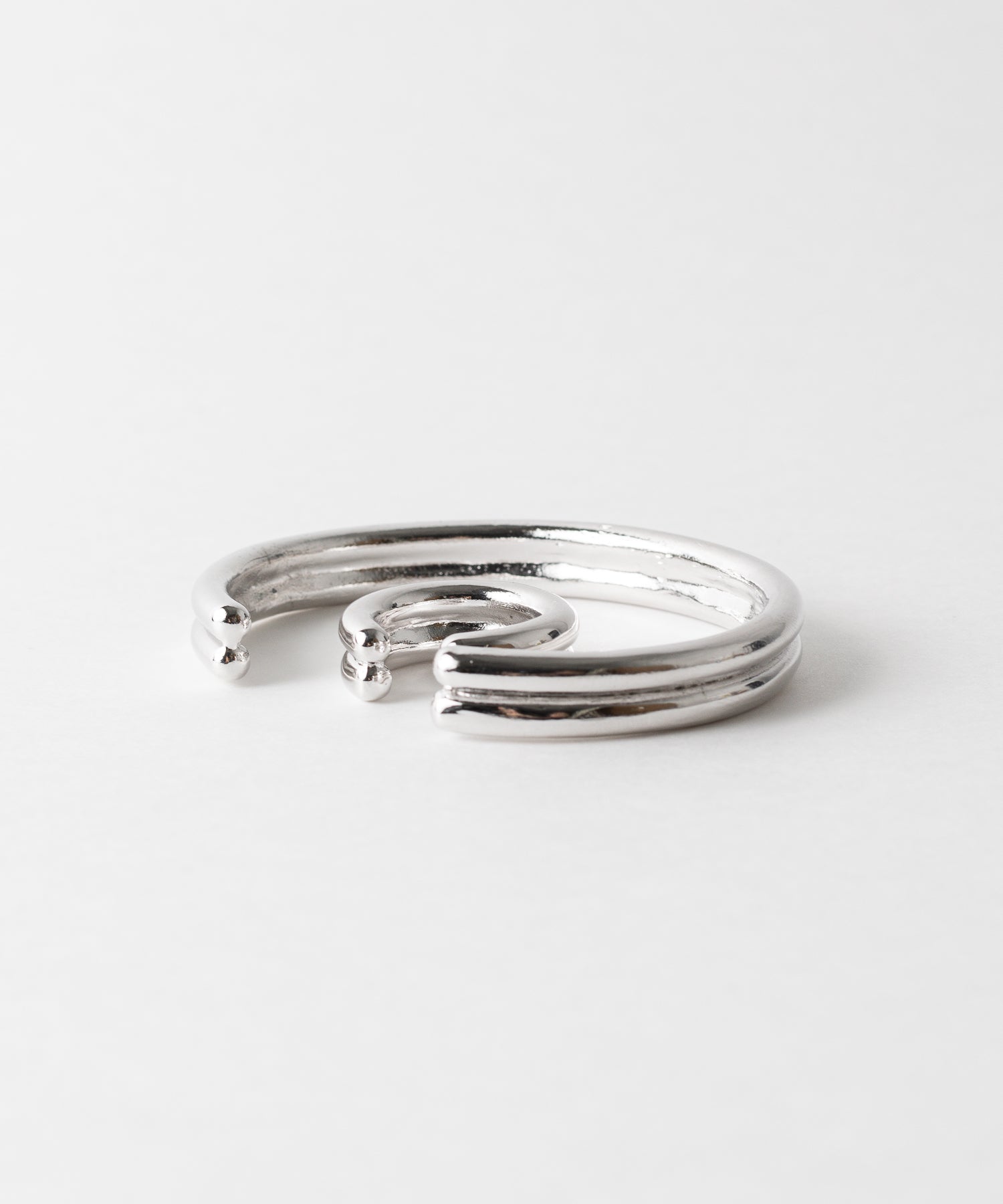 THE OBJECT- ザオブジェクトのNEON DOUBLE LINE SILVER RING - SILVERの公式通販サイトsession福岡セレクトショップ