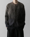 【ssstein】GRADATION MOHAIR KNIT CARDIGAN - NAVY KHAKI GRADATION
