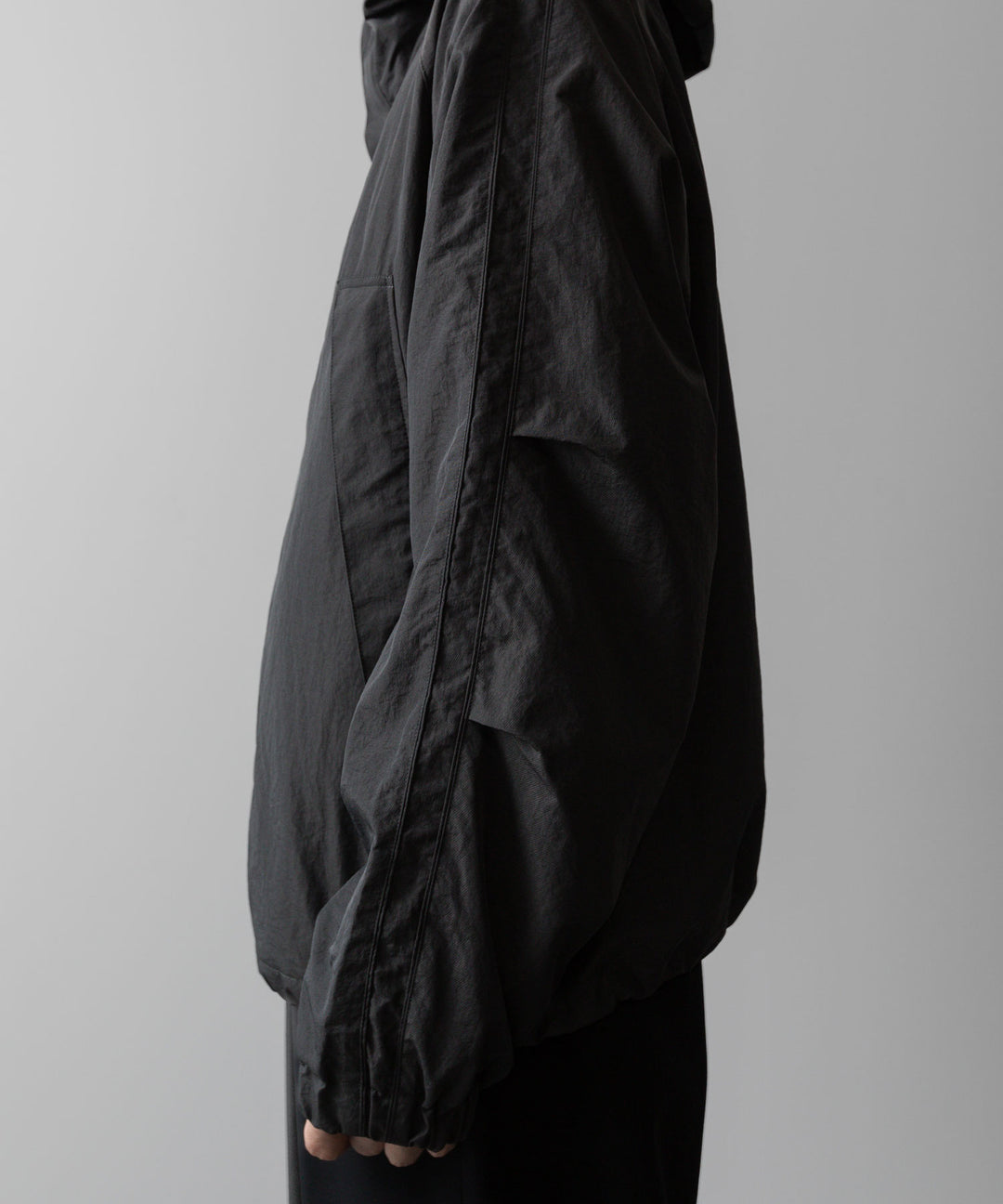 ssstein(シュタイン)の24AWコレクション NYLON TWILL HOODED ZIP UP JACKET - CHARCOAL 公式通販サイトsession福岡セレクトショップ