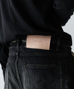 画像をギャラリービューアに読み込む, SUBLATIONS サブレーションズの2TUCK WIDE DENIM PANTS &quot;ENTASIS MK-Ⅱ&quot;のUSED BLACK 公式通販サイトsession福岡セレクトショップ
