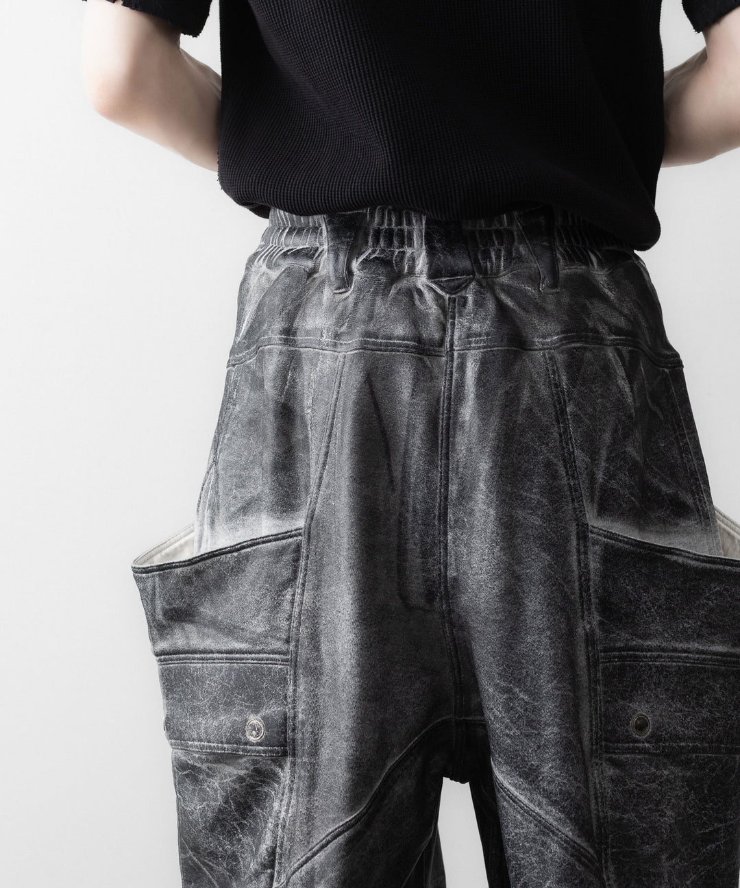 SUBLATIONS サブレーションズのCRACKING COATED BANANA CUTTING PANTSのHEATHER GRAY BASE 公式通販サイトsession福岡セレクトショップ