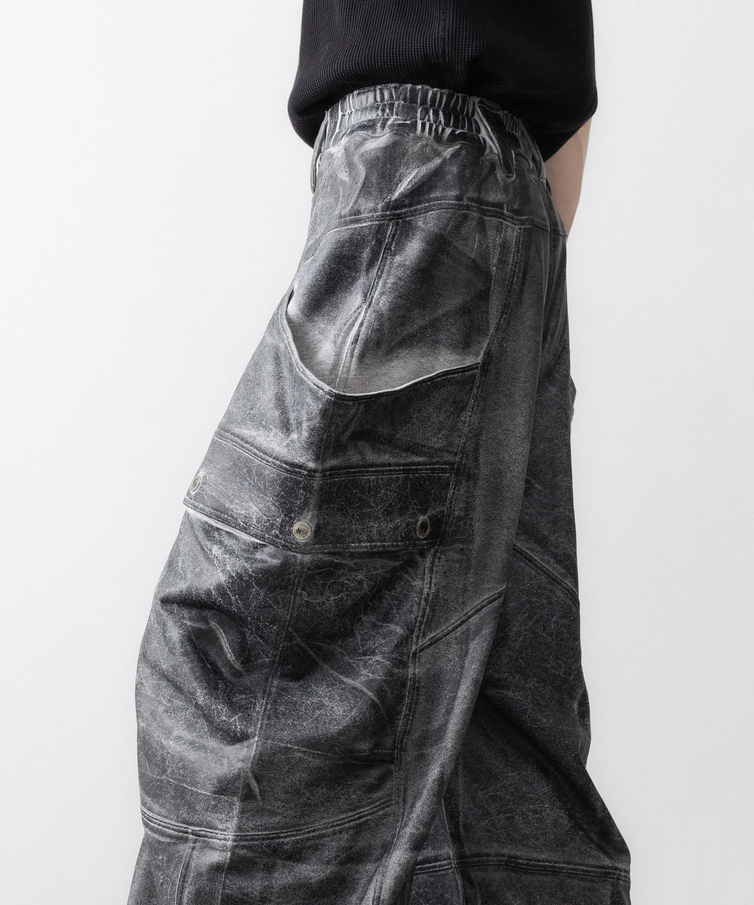 SUBLATIONS サブレーションズのCRACKING COATED BANANA CUTTING PANTSのHEATHER GRAY BASE 公式通販サイトsession福岡セレクトショップ