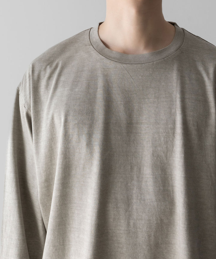 KANEMASA PHIL.-カネマサフィル36G LOW TWIST GARMENT DYE L/S TEEのKHAKI PIGMENT公式通販サイトsession福岡セレクトショップ