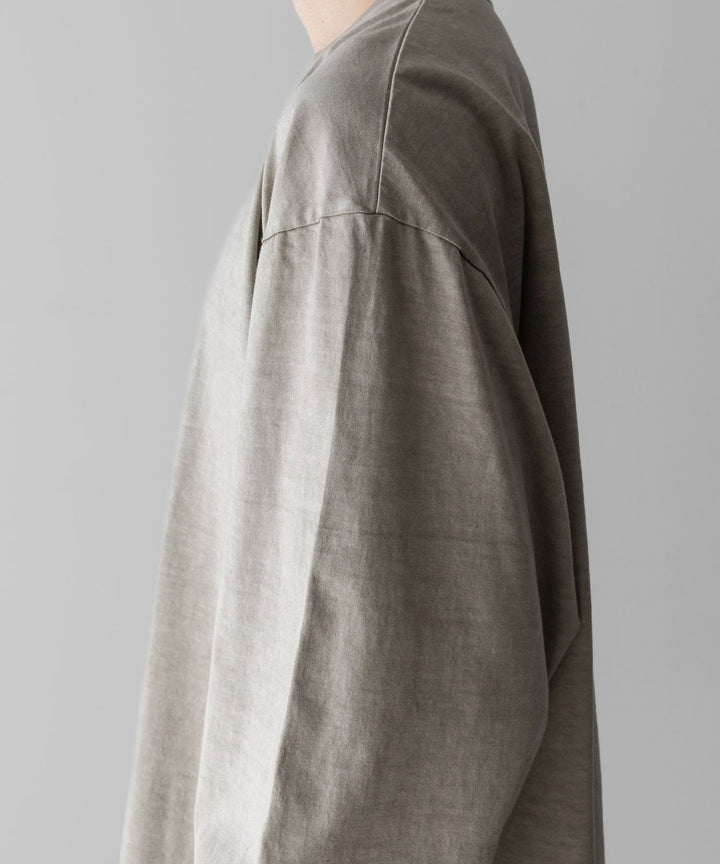 KANEMASA PHIL.-カネマサフィル36G LOW TWIST GARMENT DYE L/S TEEのKHAKI PIGMENT公式通販サイトsession福岡セレクトショップ