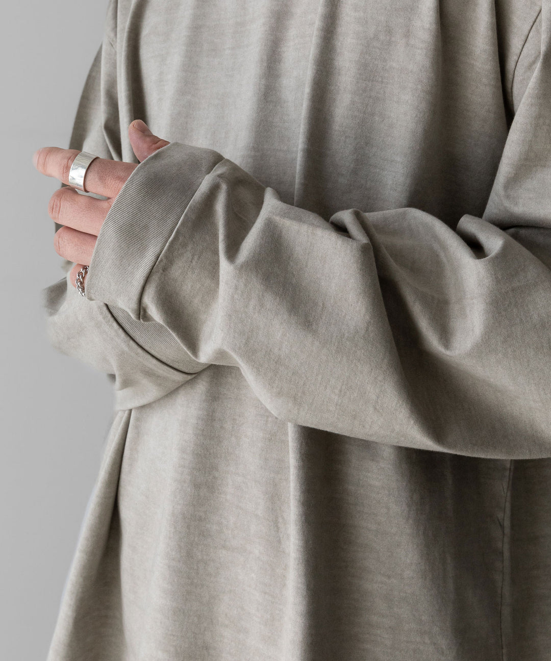 KANEMASA PHIL.-カネマサフィル36G LOW TWIST GARMENT DYE L/S TEEのKHAKI PIGMENT公式通販サイトsession福岡セレクトショップ