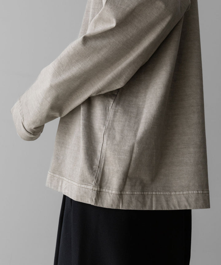 KANEMASA PHIL.-カネマサフィル36G LOW TWIST GARMENT DYE L/S TEEのKHAKI PIGMENT公式通販サイトsession福岡セレクトショップ