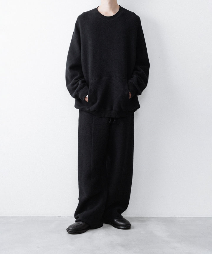 【phebus】REVERSIBLE JERSEY PANTS - BLACK