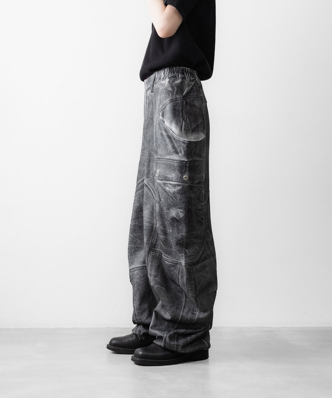 SUBLATIONS サブレーションズのCRACKING COATED BANANA CUTTING PANTSのHEATHER GRAY BASE 公式通販サイトsession福岡セレクトショップ
