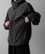 画像をギャラリービューアに読み込む, ssstein(シュタイン)の24AWコレクション NYLON TWILL HOODED ZIP UP JACKET - CHARCOAL 公式通販サイトsession福岡セレクトショップ
