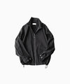 【paratrait】BARK SKIN BLOUSON - CHARCOAL