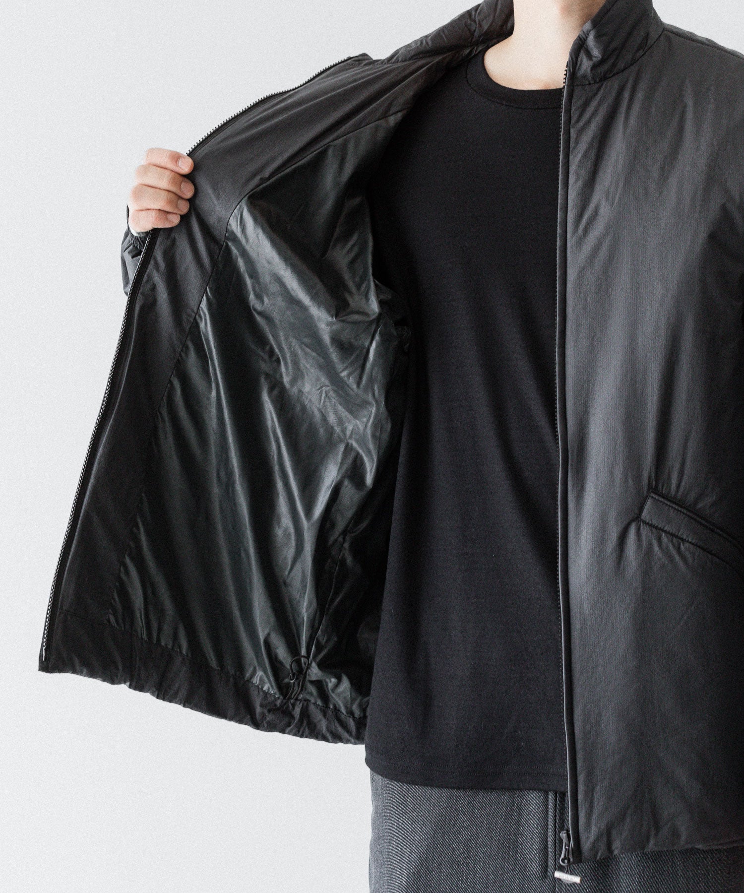 paratrait パラトレイトのPMEMBRANE SHELL PUFF BLOUSON のCHARCOAL 公式通販サイトsession福岡セレクトショップ