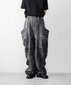 【SUBLATIONS】CRACKING COATED BANANA CUTTING PANTS - HEATHER GRAY BASE