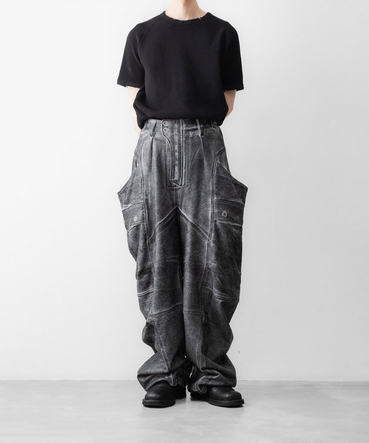 SUBLATIONS サブレーションズのCRACKING COATED BANANA CUTTING PANTSのHEATHER GRAY BASE 公式通販サイトsession福岡セレクトショップ