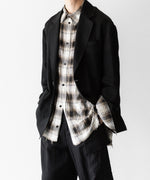 画像をギャラリービューアに読み込む, CODA -コーダのBEIGE GREY CHECKED WASHED THRASHED STRUCTURED SHIRTのBEIGE GREY CHECK公式通販サイトsession福岡セレクトショップ
