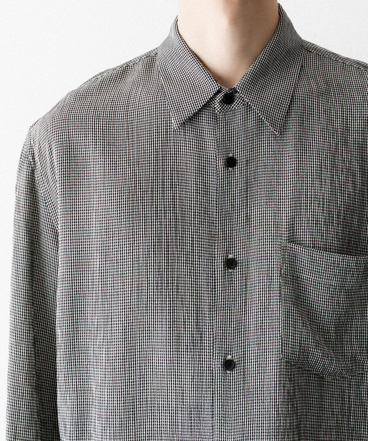 【CODA】CHECKED RAW EDGES JAZZ SHIRT - CHECK