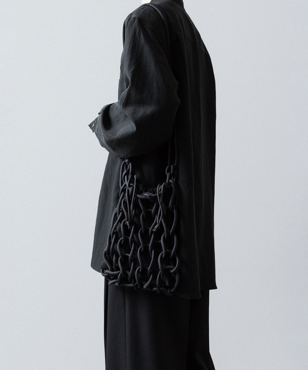 ssstein(シュタイン)のPARA CORD HAND KNIT BAG - BLACKの公式通販サイトsession福岡セレクトショップ