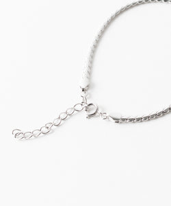 【THE OBJECT】PAR NARROW SNAKE BRACELET SILVER