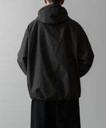 画像をギャラリービューアに読み込む, ssstein(シュタイン)の24AWコレクション NYLON TWILL HOODED ZIP UP JACKET - CHARCOAL 公式通販サイトsession福岡セレクトショップ
