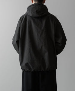 ssstein(シュタイン)の24AWコレクション NYLON TWILL HOODED ZIP UP JACKET - CHARCOAL 公式通販サイトsession福岡セレクトショップ