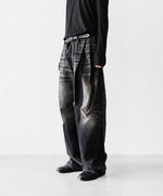 画像をギャラリービューアに読み込む, SUBLATIONS サブレーションズの2TUCK WIDE DENIM PANTS &quot;ENTASIS MK-Ⅱ&quot;のUSED BLACK 公式通販サイトsession福岡セレクトショップ
